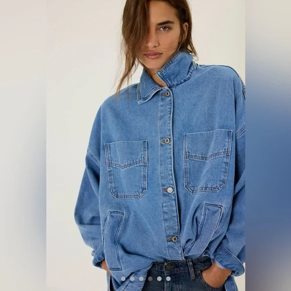 Free People We The Free Madison City Denim Jacket - Picture 2 of 4